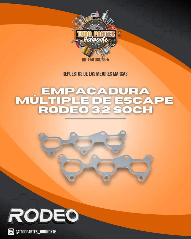 Empacadura Múltiple De Escape Rodeo 3.2 Soch
