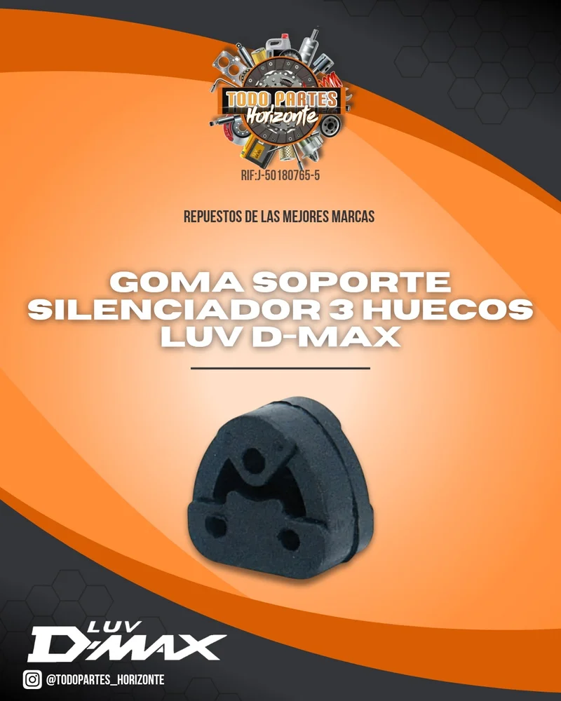 Goma Soporte Silenciador 3 Huecos Luv D-Max