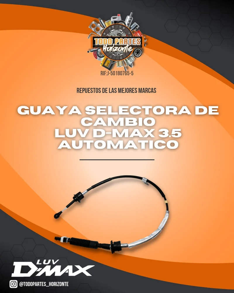 Guaya Selectorade Cambio Luv D-Max 3.5 Automatico