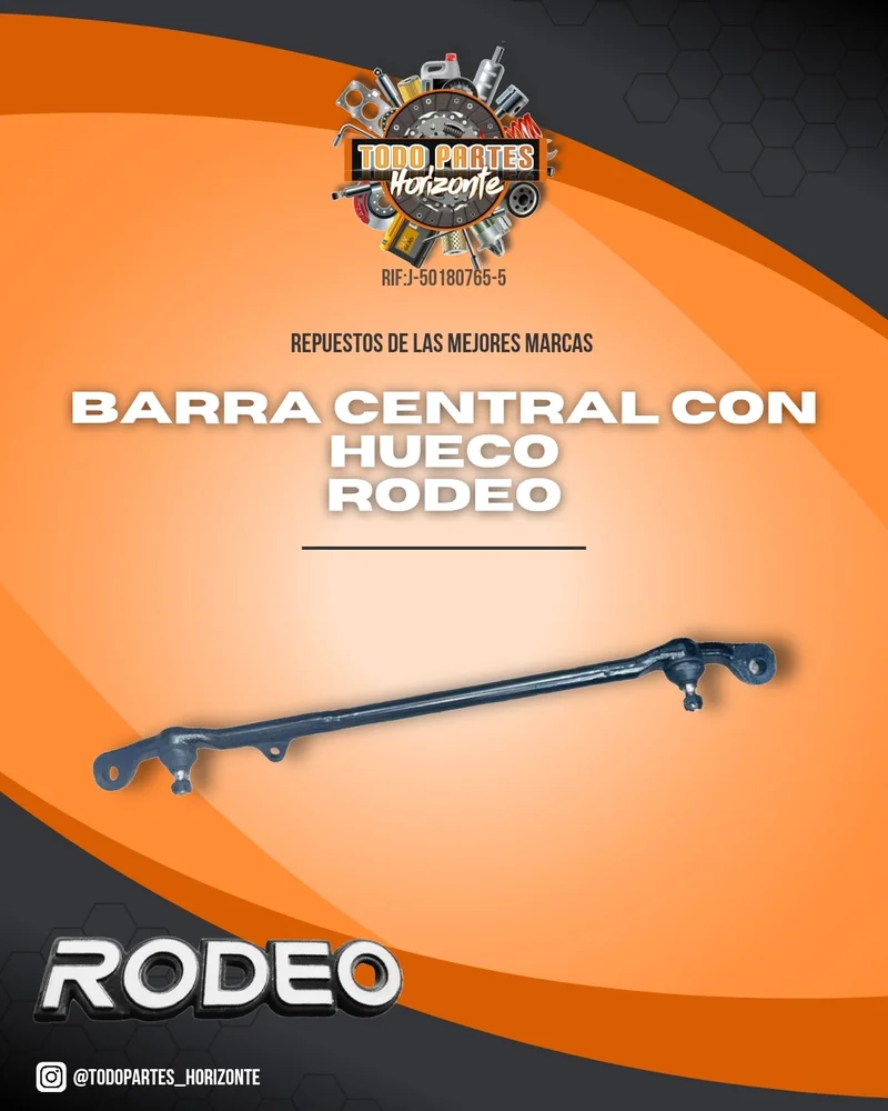 Barra Central Con Hueco Rodeo