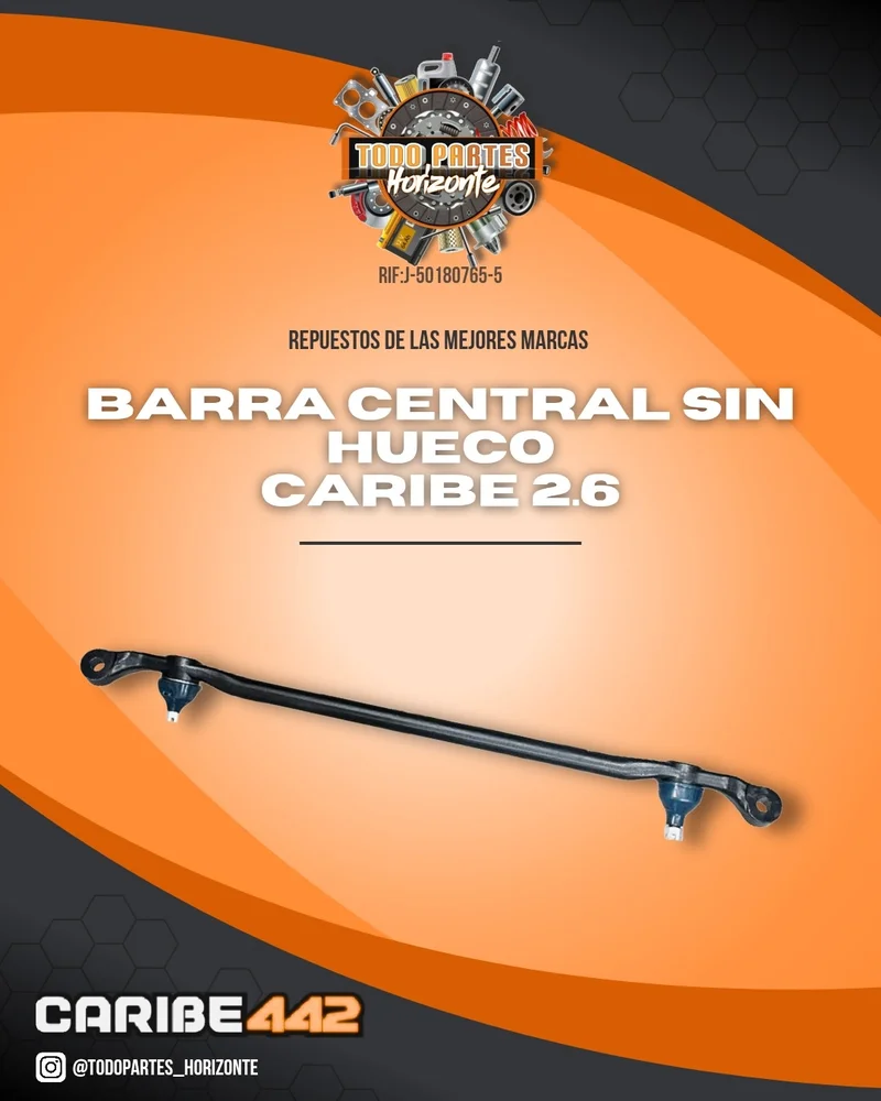 Barra Central Sin Hueco Caribe 2.6