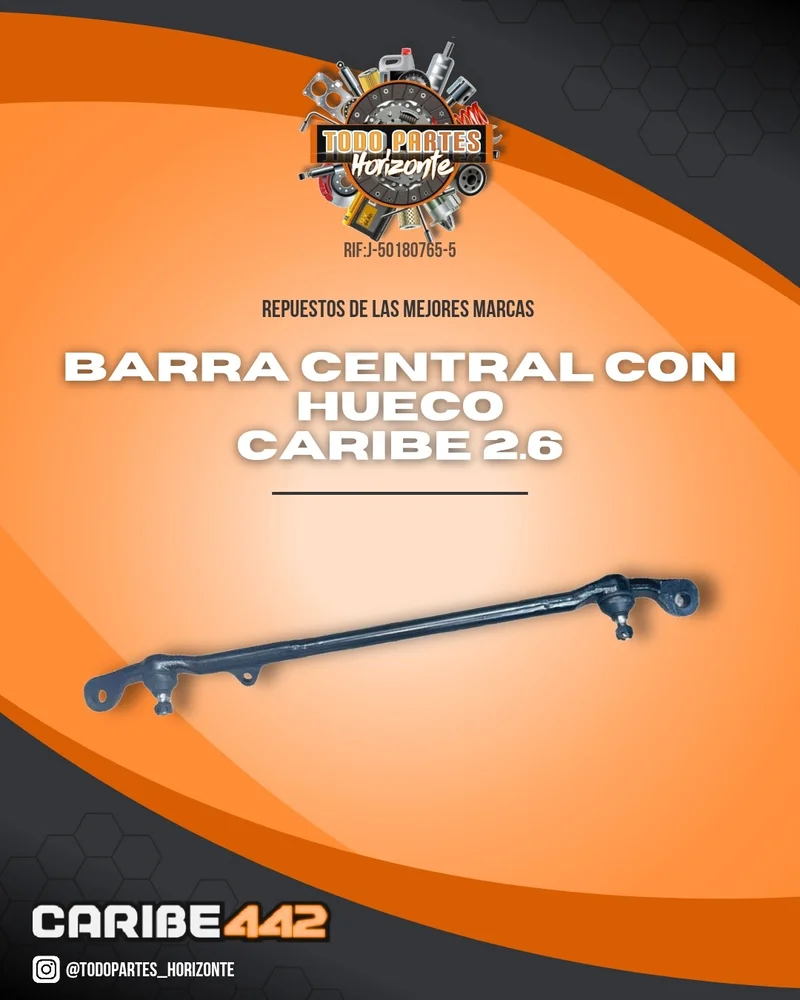 Barra Central Con Hueco Caribe 2.6