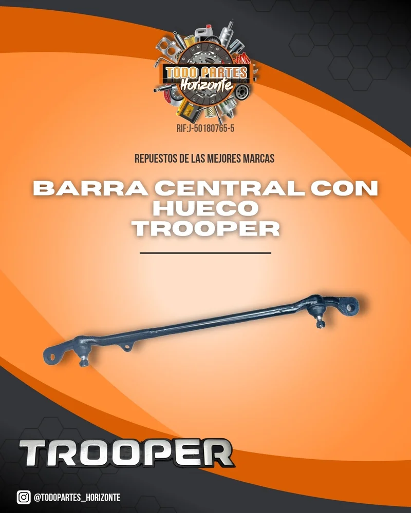 Barra Central Con Hueco Trooper