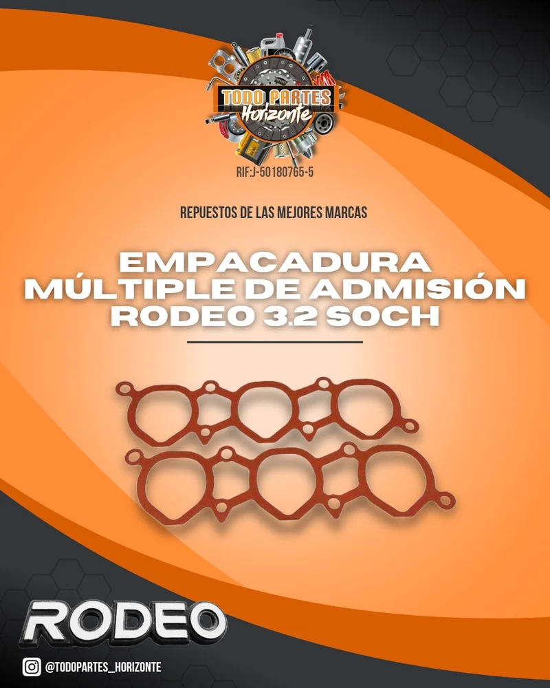 Empacadura Múltiple De Admisión Rodeo 3.2 Soch