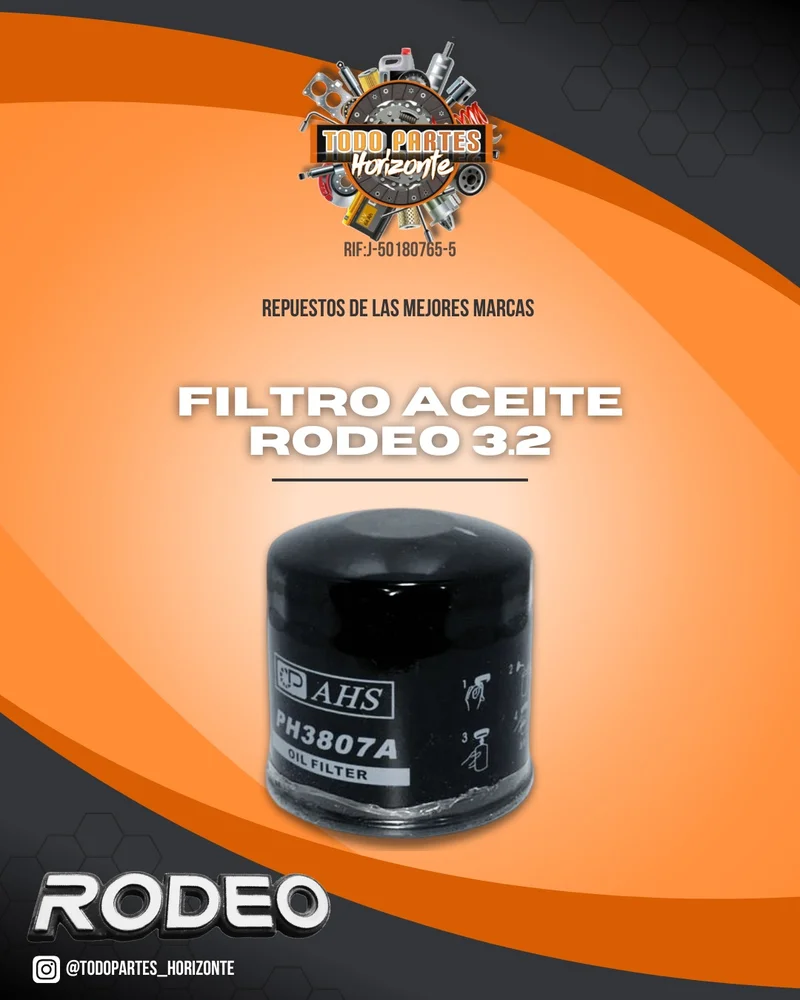Filtro Aceite Rodeo 3.2