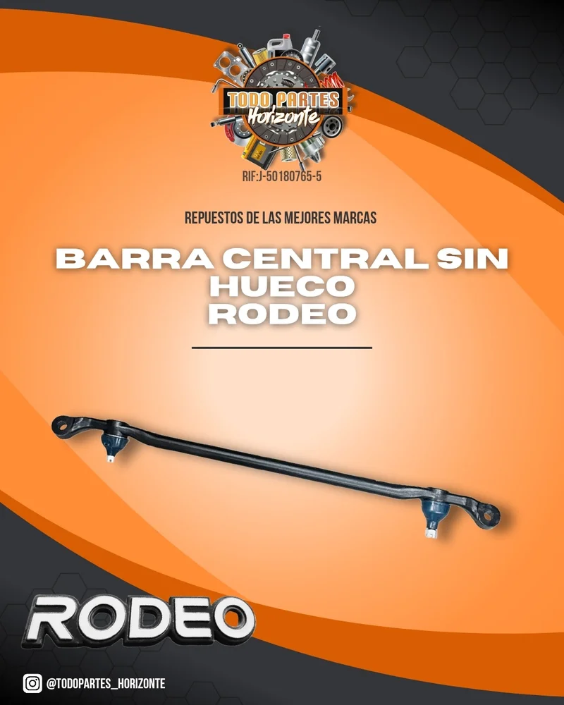 Barra Central Sin Hueco Rodeo