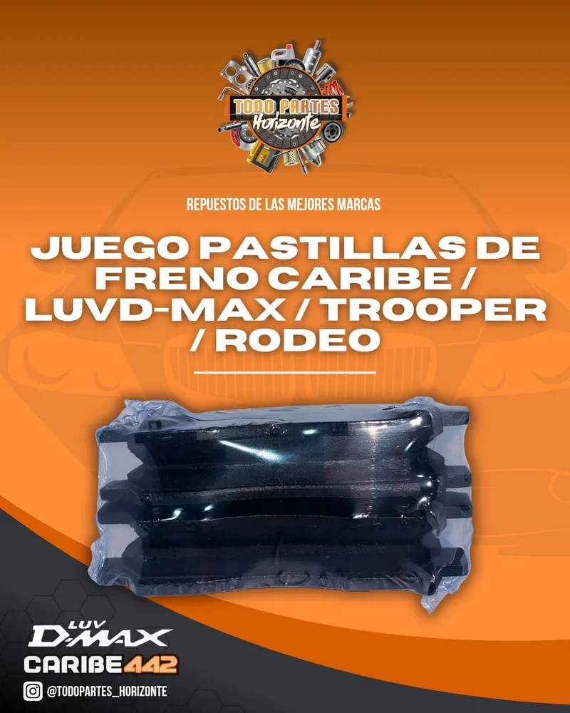 Juego Pastillas De Freno Caribe / Luvd-Max / Trooper / Rodeo