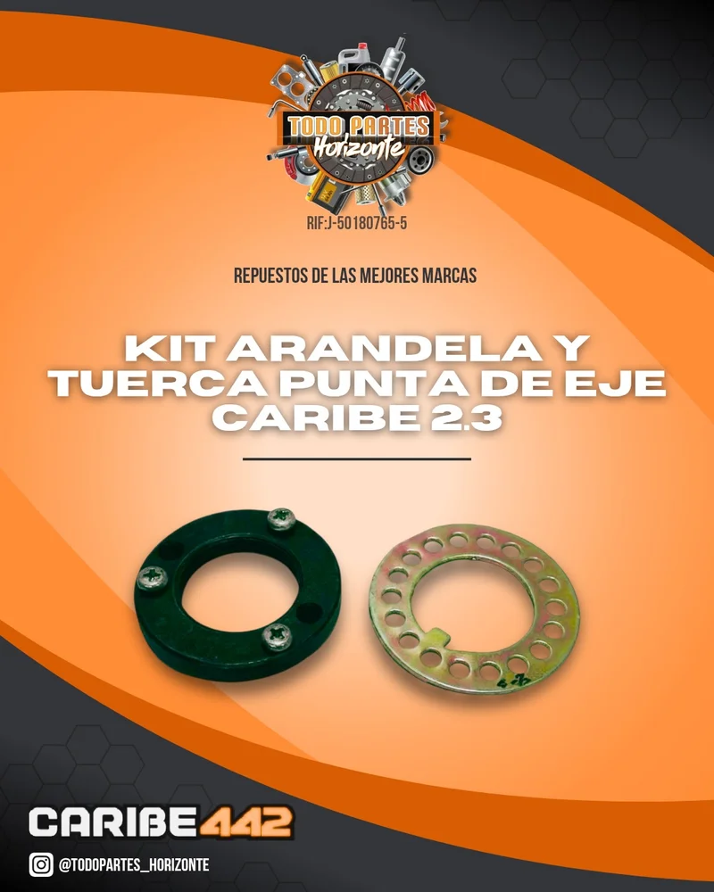 Repuesto KIT ARANDELA Y TUERCA PUNTA DE EJE CARIBE 2.3 original