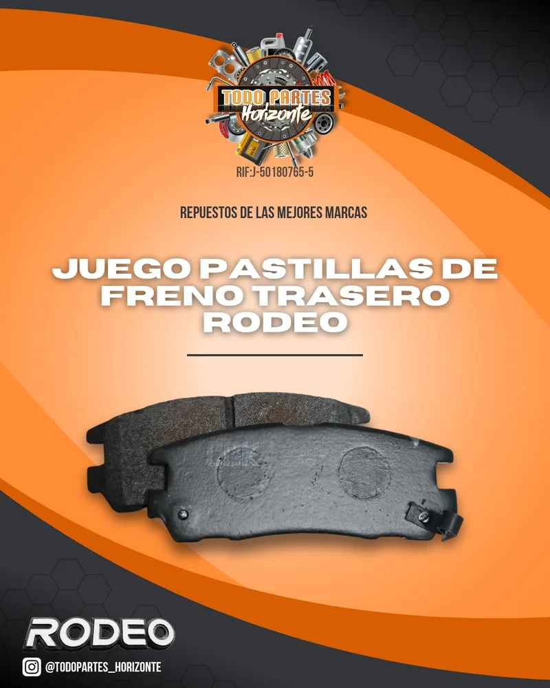 Fotografía de repuesto Pastillas De Freno Trasera Rodeo 3.2 original - Todo Partes Horizonte