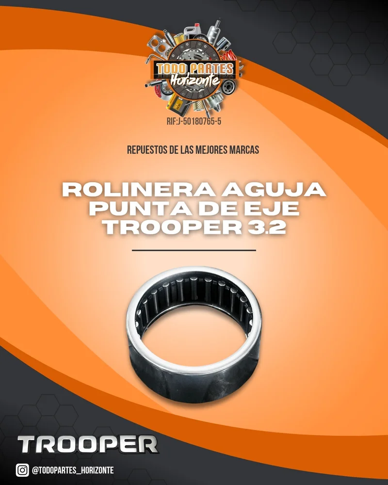 Repuesto ROLINERA PUNTA EJE AGUJA TROOPER 3.2 original