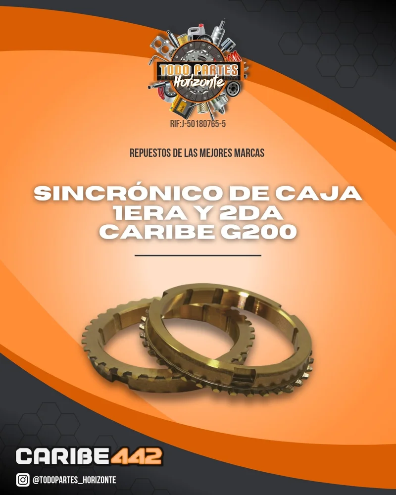Fotografía de repuesto Sincronico Caja 1era Y 2da Caribe G200 original - Todo Partes Horizonte