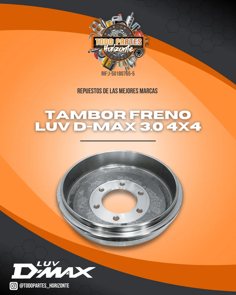 Fotografía de repuesto Tambor De Freno Luv Dmax 3.0 4x4 original - Todo Partes Horizonte