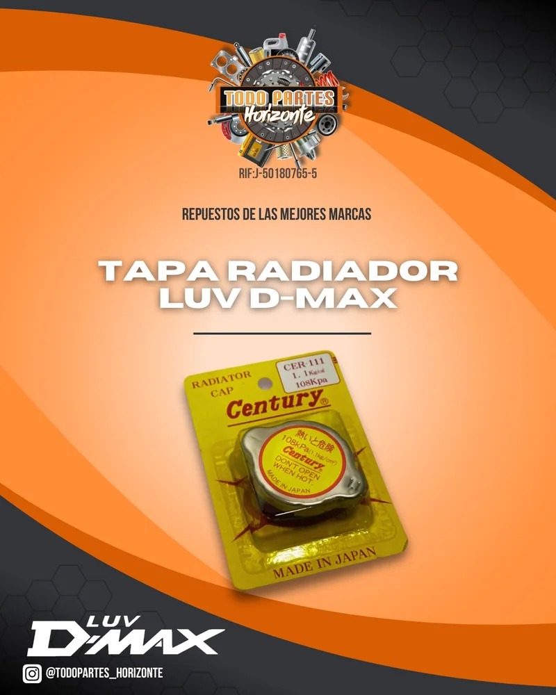 Fotografía de repuesto Tapa Radiador Luv Dmax original - Todo Partes Horizonte